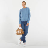 Max Mara maglia azzurra in alpaca e cotone