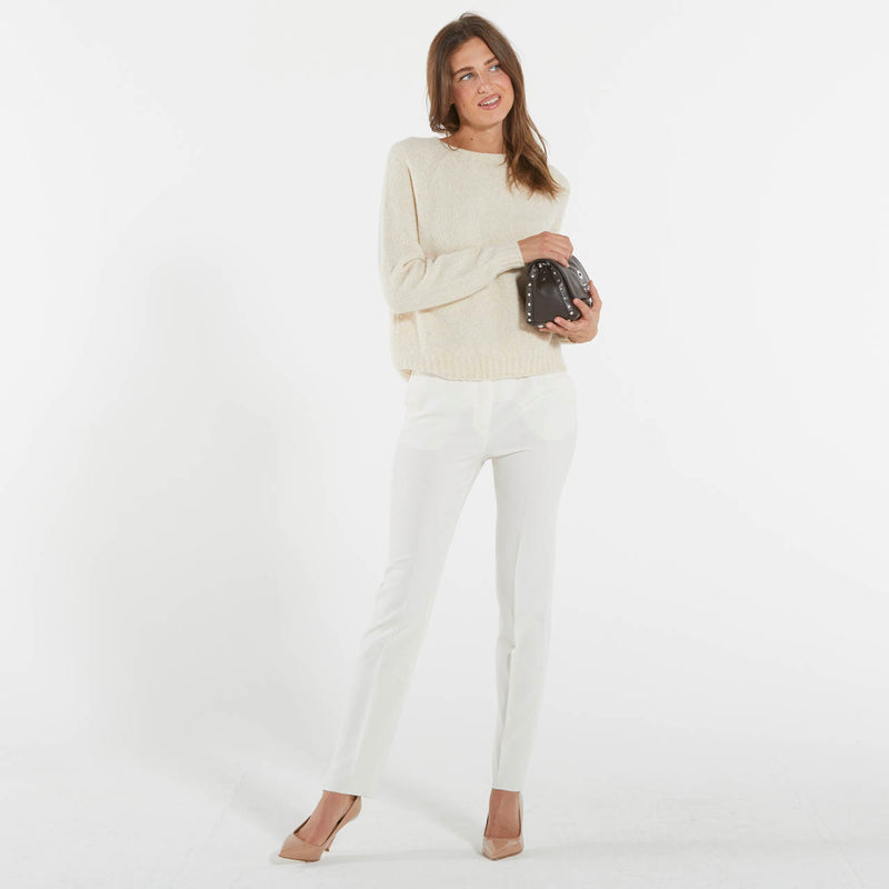 Max Mara maglia beige in alpaca e cotone