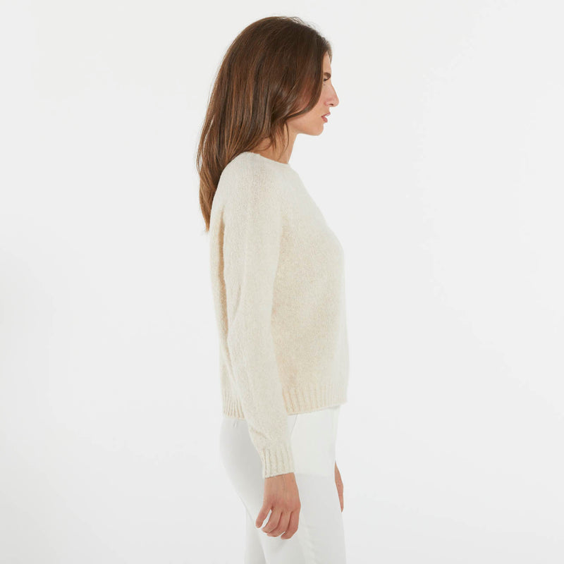 Max Mara maglia beige in alpaca e cotone