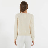 Max Mara maglia beige in alpaca e cotone