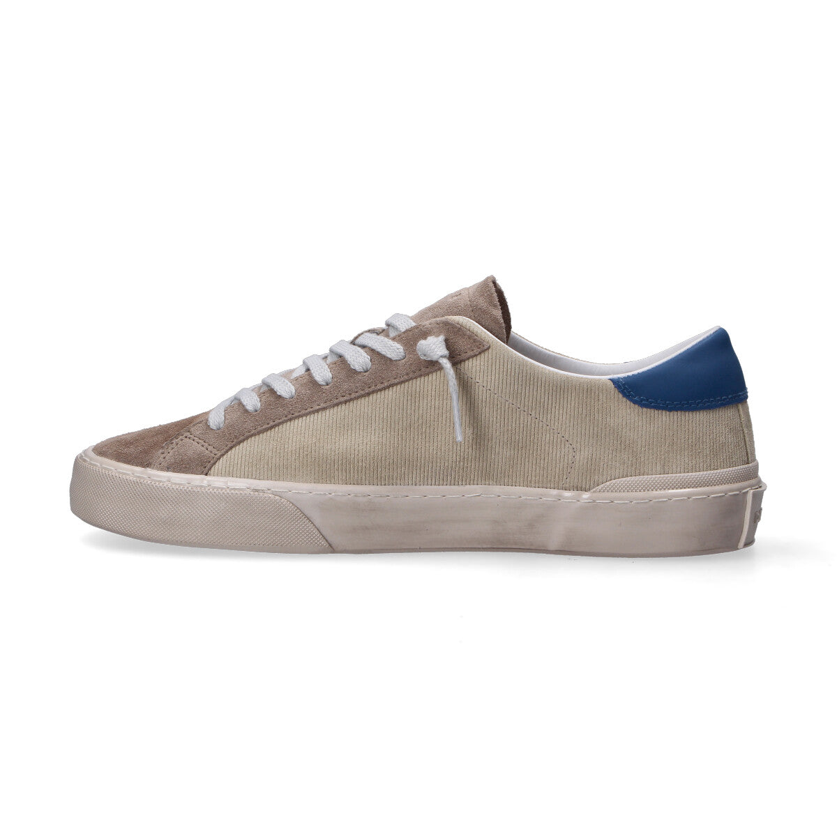 D.A.T.E. sneaker hill low beige azzurro