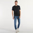 K-Way t-shirt girocollo in tessuto blu