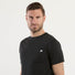 K-Way t-shirt girocollo in tessuto nero