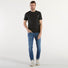 K-Way t-shirt girocollo in tessuto nero