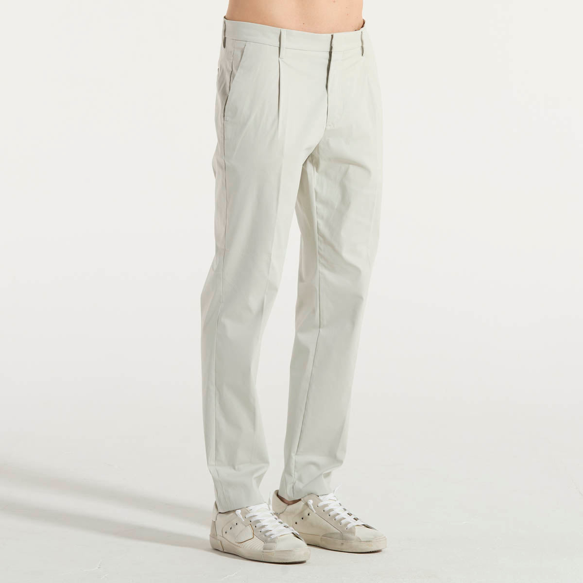 K-Way pantalone leggero in tessuto beige chiaro