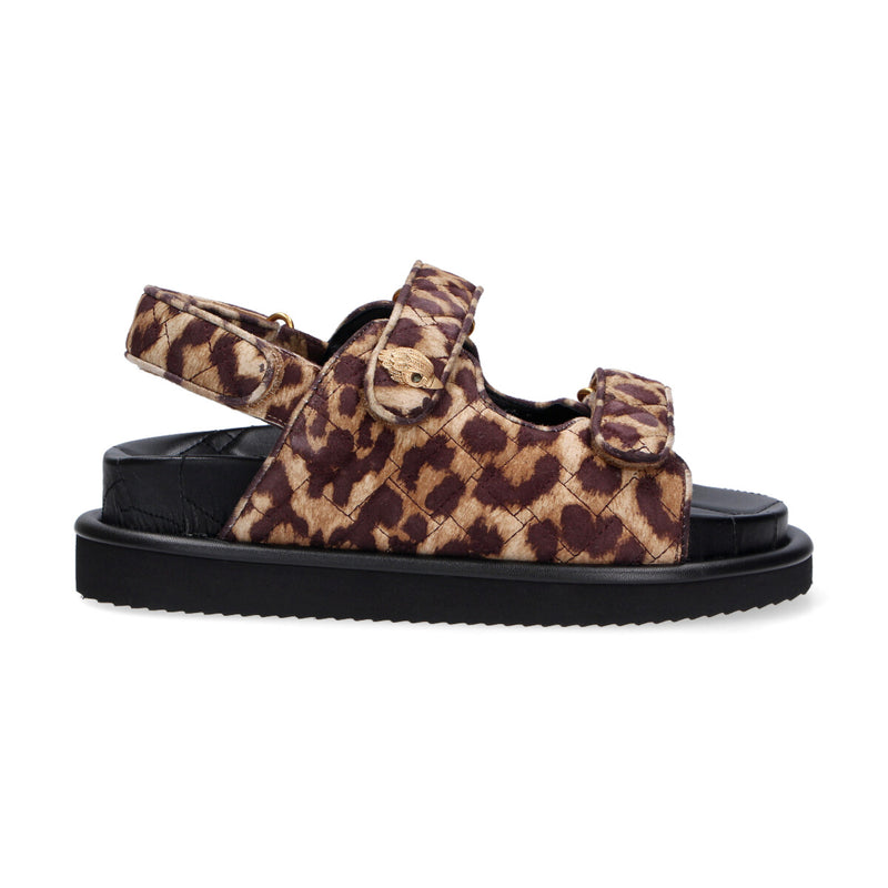 Kurt Geiger sandalo Orson animalier trapuntato