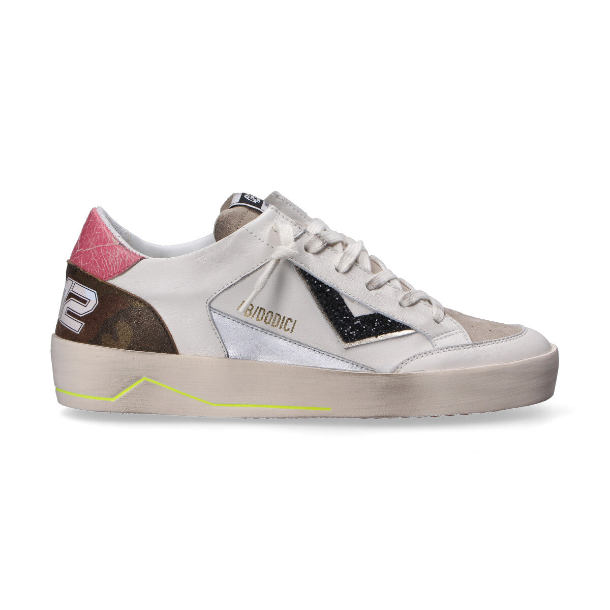 4B12 sneaker Kyle pelle camouflage rosa