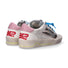 4B12 sneaker Kyle pelle tessuto bianca argento