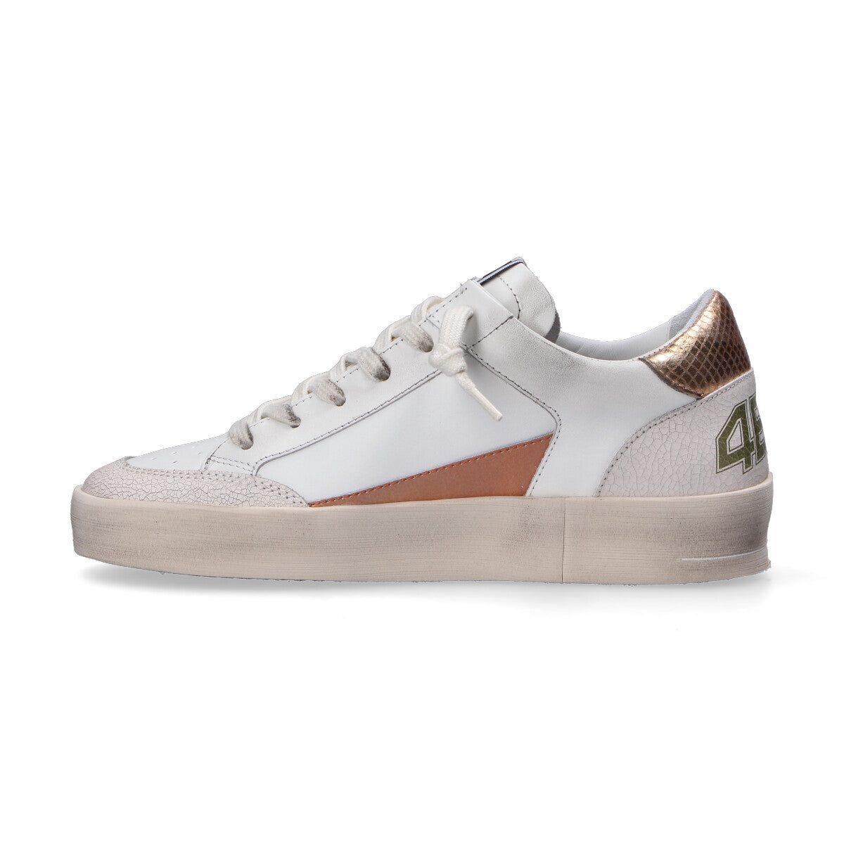 4B12 sneaker Kyle pelle cracked rose gold