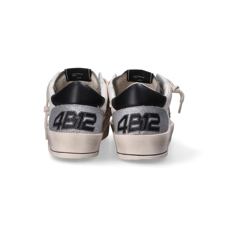 4B12 sneaker kyle bianco argento