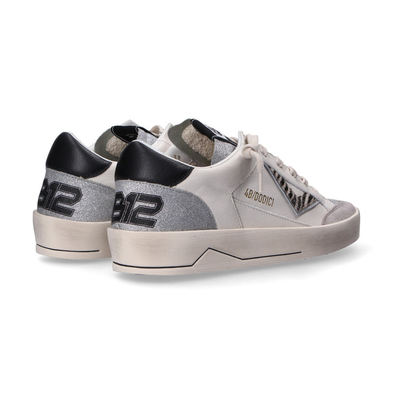 4B12 sneaker kyle bianco argento