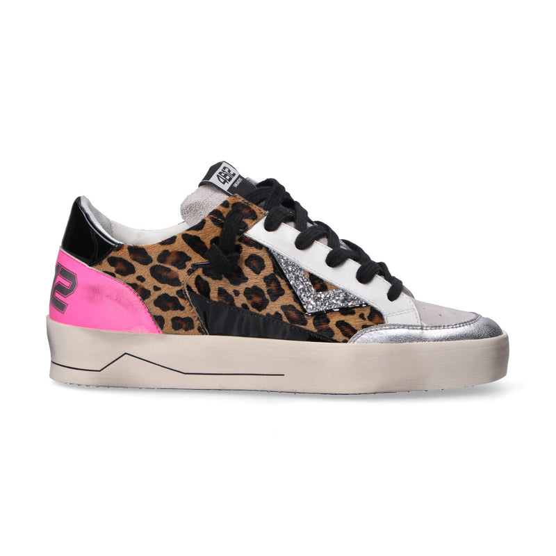 4B12 sneaker Kyle in cavallino animalier