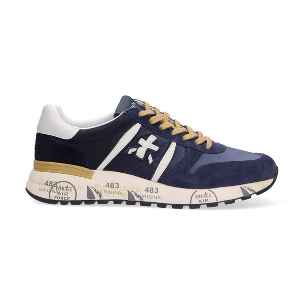 Premiata sneaker Lander blu beige