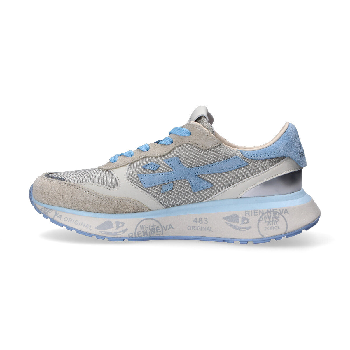 Premiata sneaker Lauryn beige azzurra