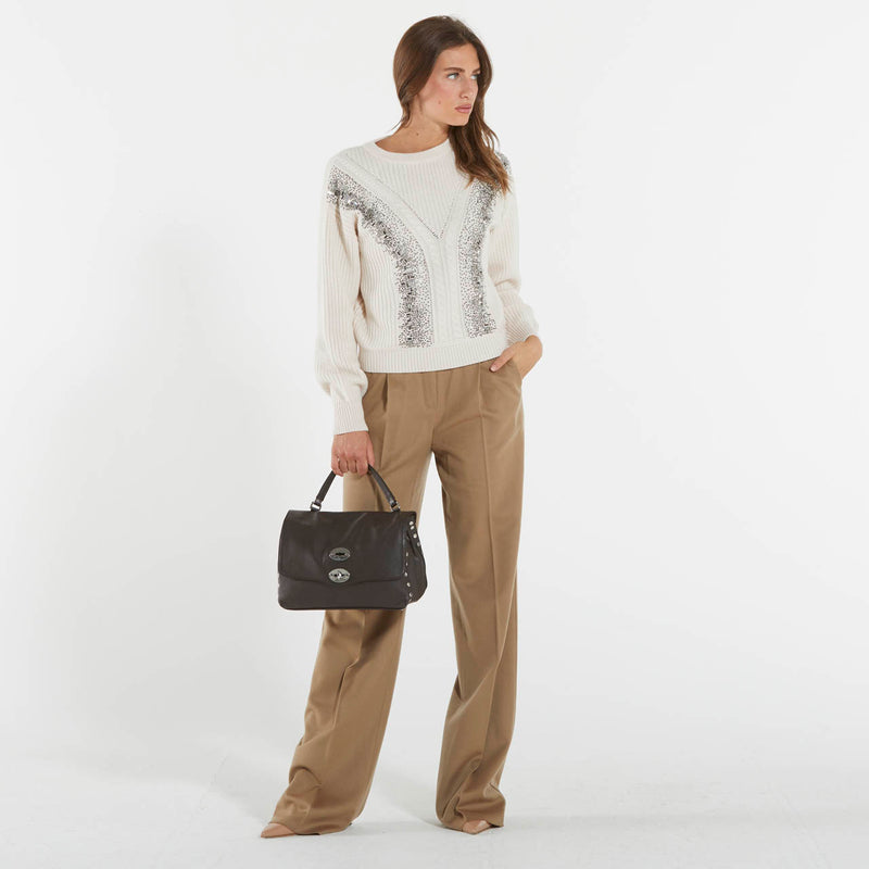 Max Mara pullover in lana a coste