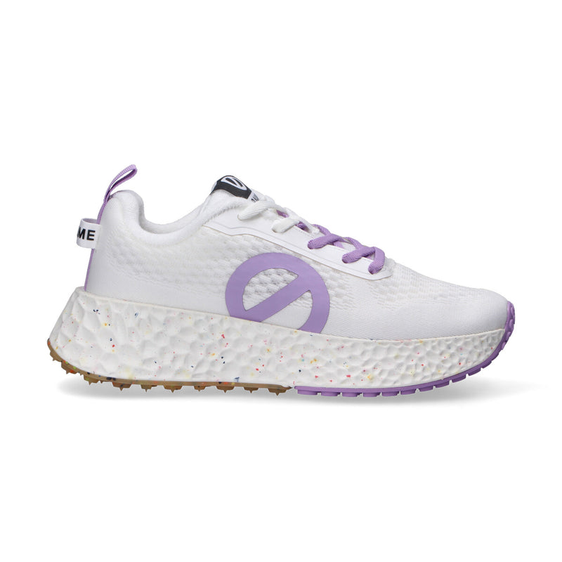 No Name sneaker Carter Fly tessuto bianco viola