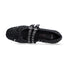 Loafer ballerine in pelle intrecciata nera