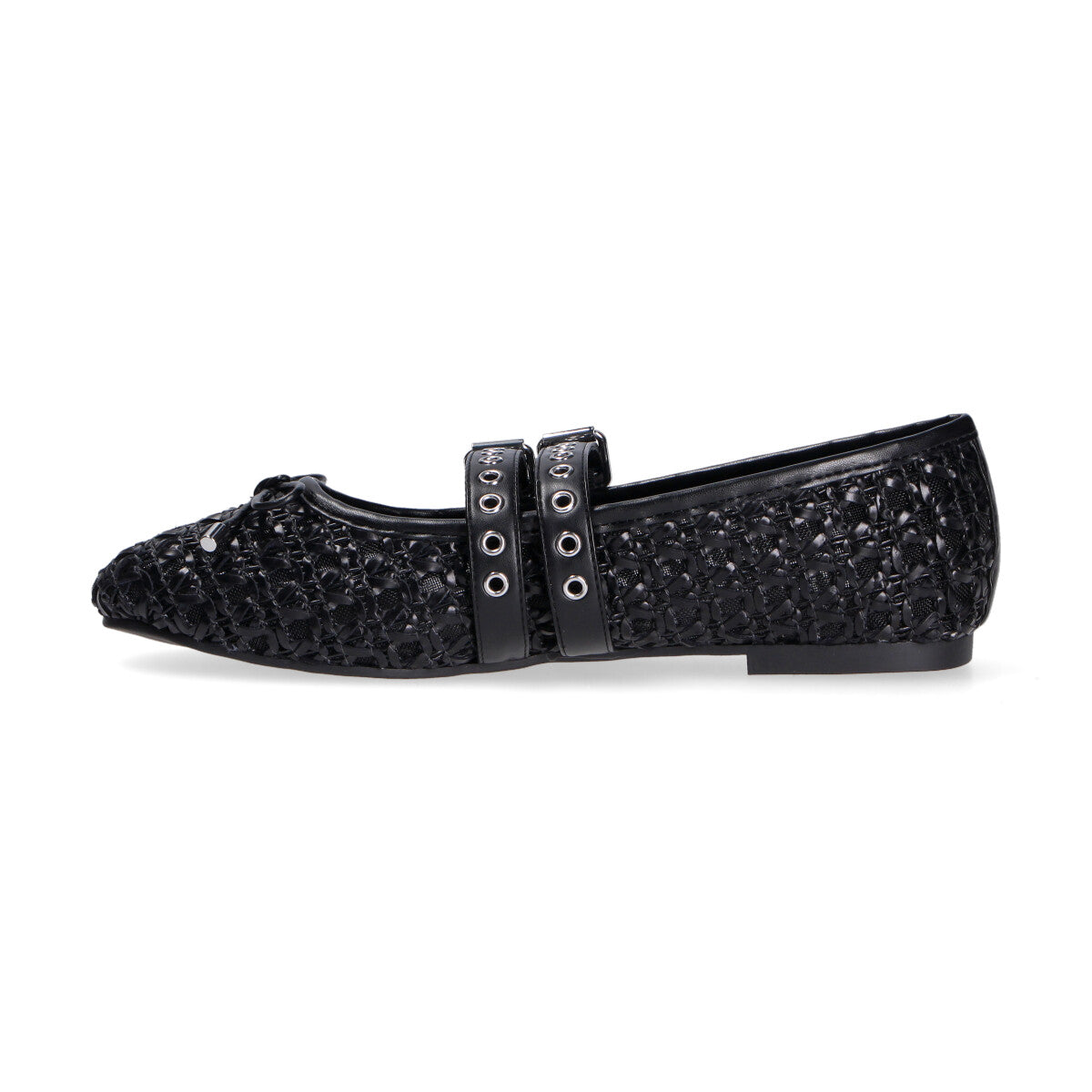 Ballerina Loafer Intrecciata nero