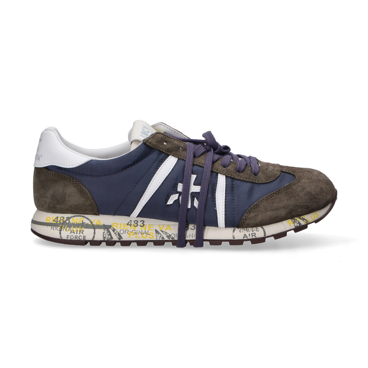 Premiata sneaker Lucy nylon blu verde