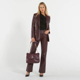 Solotre blazer monopetto bordeaux