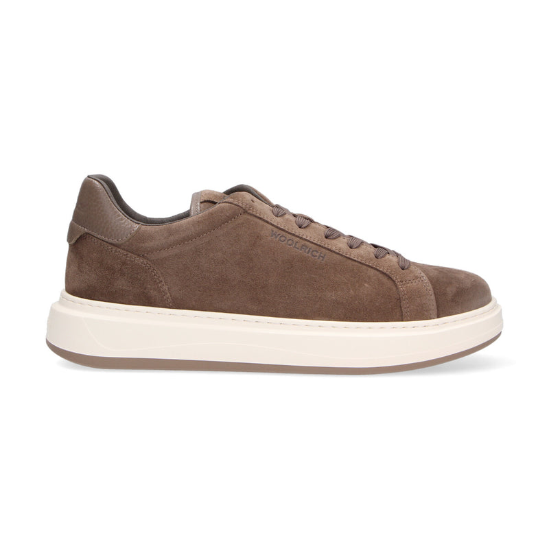 Woolrich sneaker in camoscio tortora