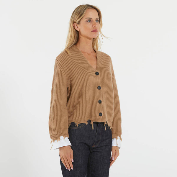 Solotre cardigan cognac