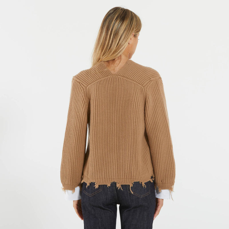 Solotre cardigan cognac