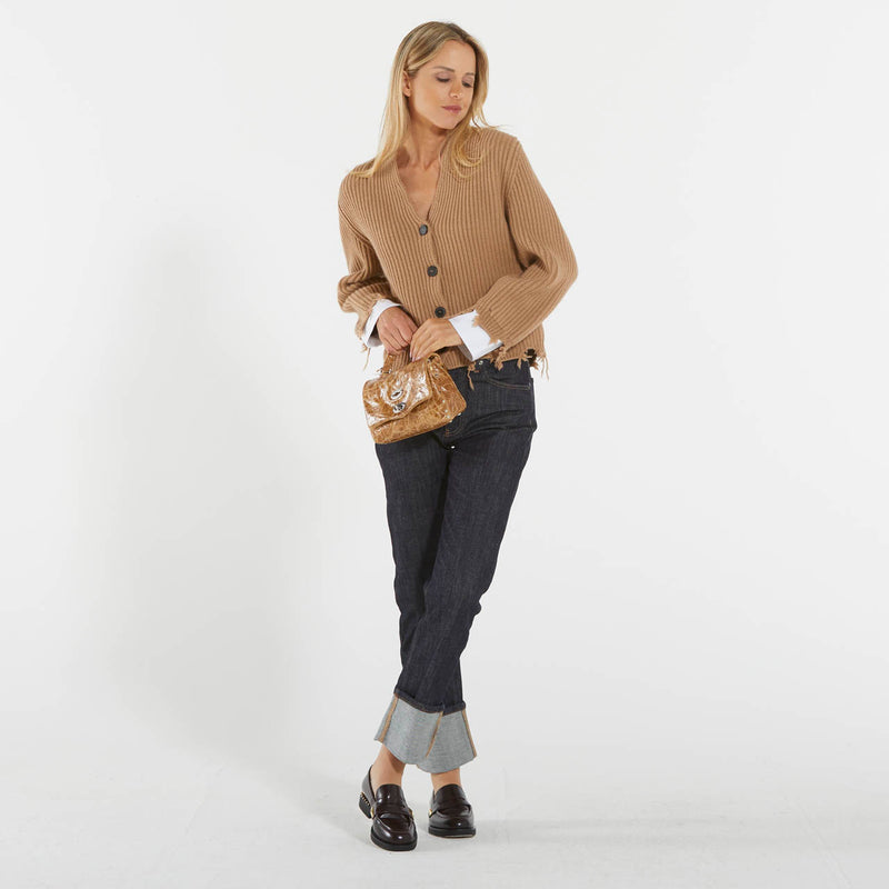 Solotre cardigan cognac