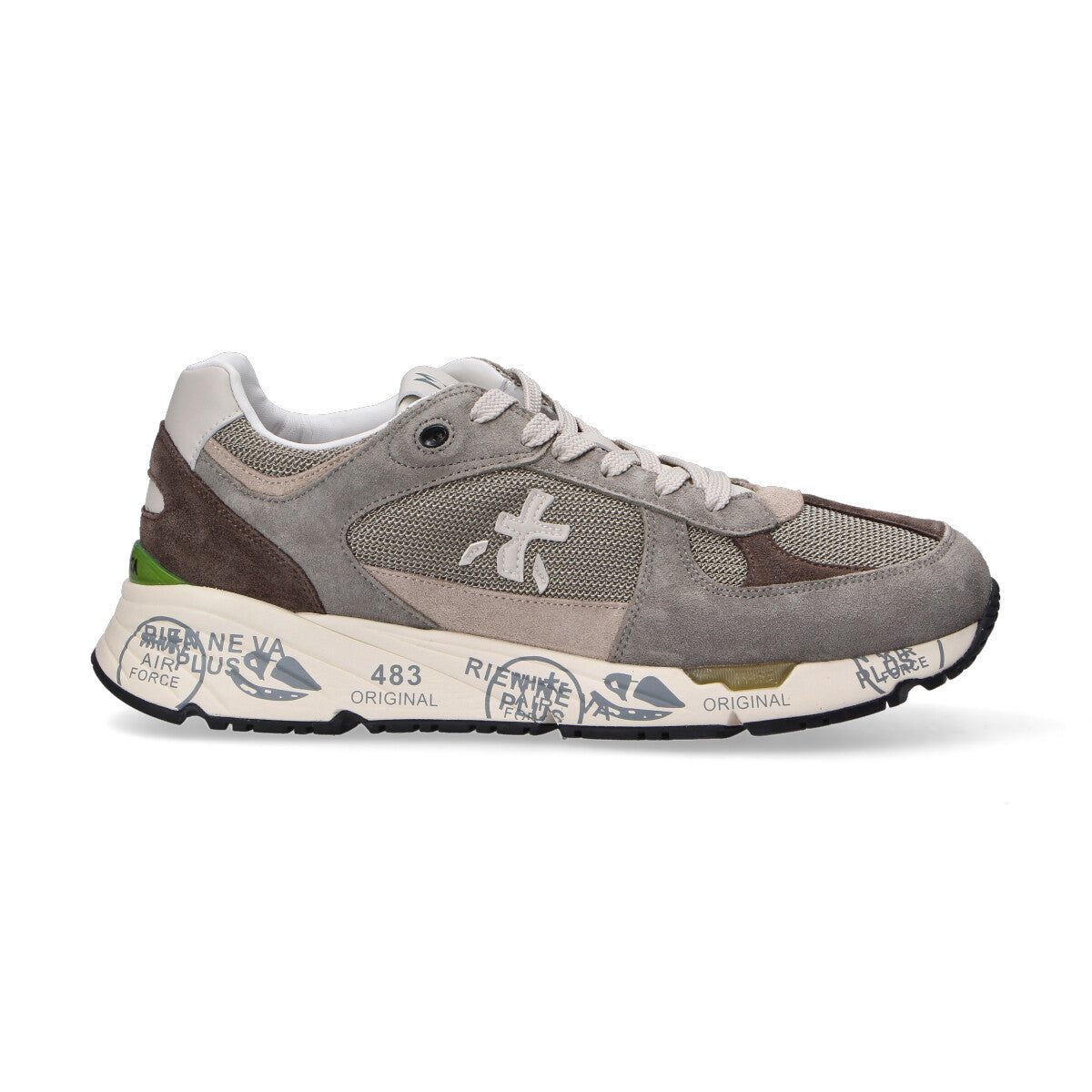 Premiata sneaker Mase verde marrone