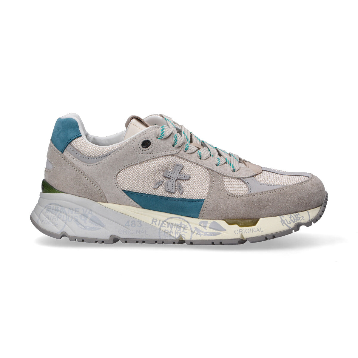 Premiata sneaker Mase grigia verde