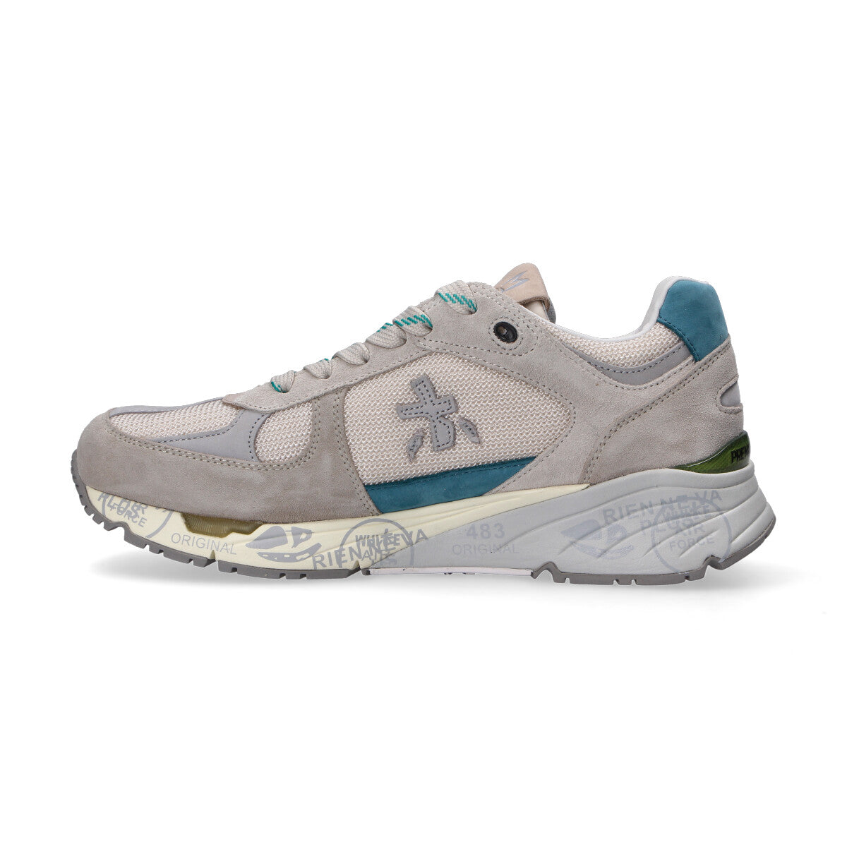 Premiata sneaker Mase grigia verde