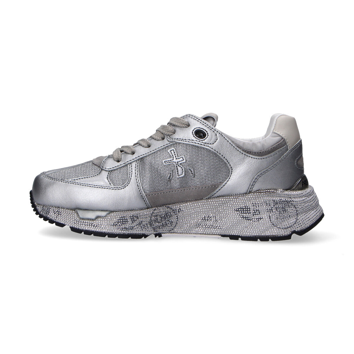 Premiata sneaker Mase strass argento