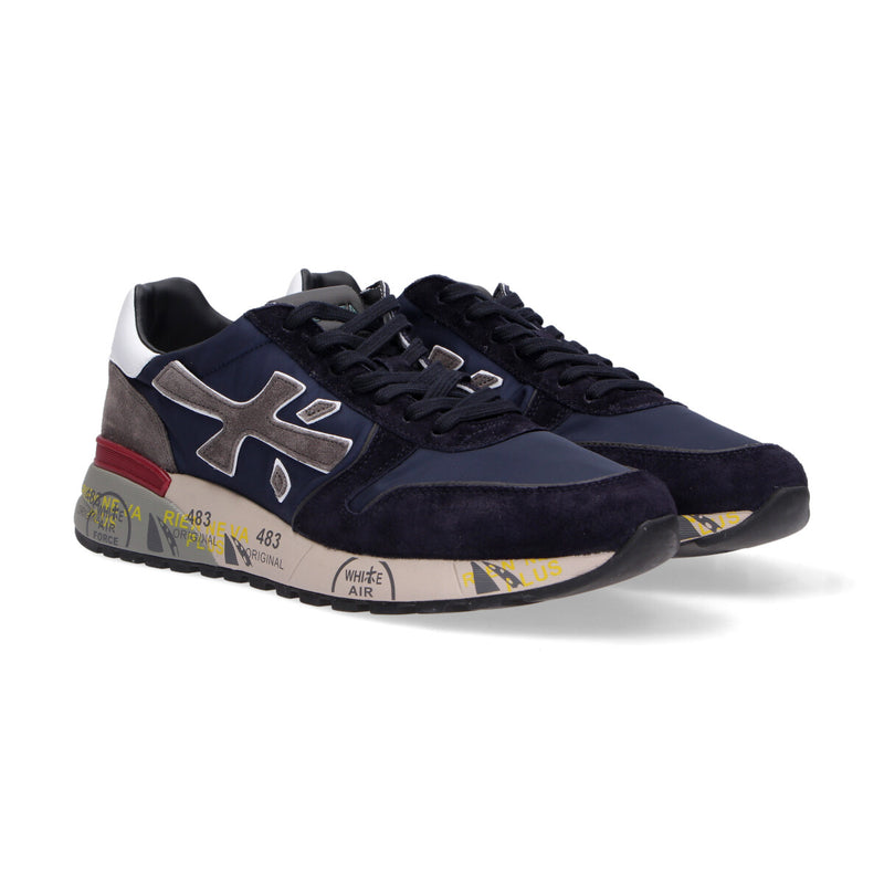 Premiata sneaker Mick blu grigio