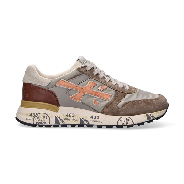 Premiata sneaker Mick beige arancio