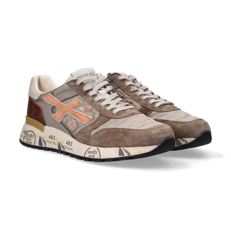 Premiata sneaker Mick beige arancio