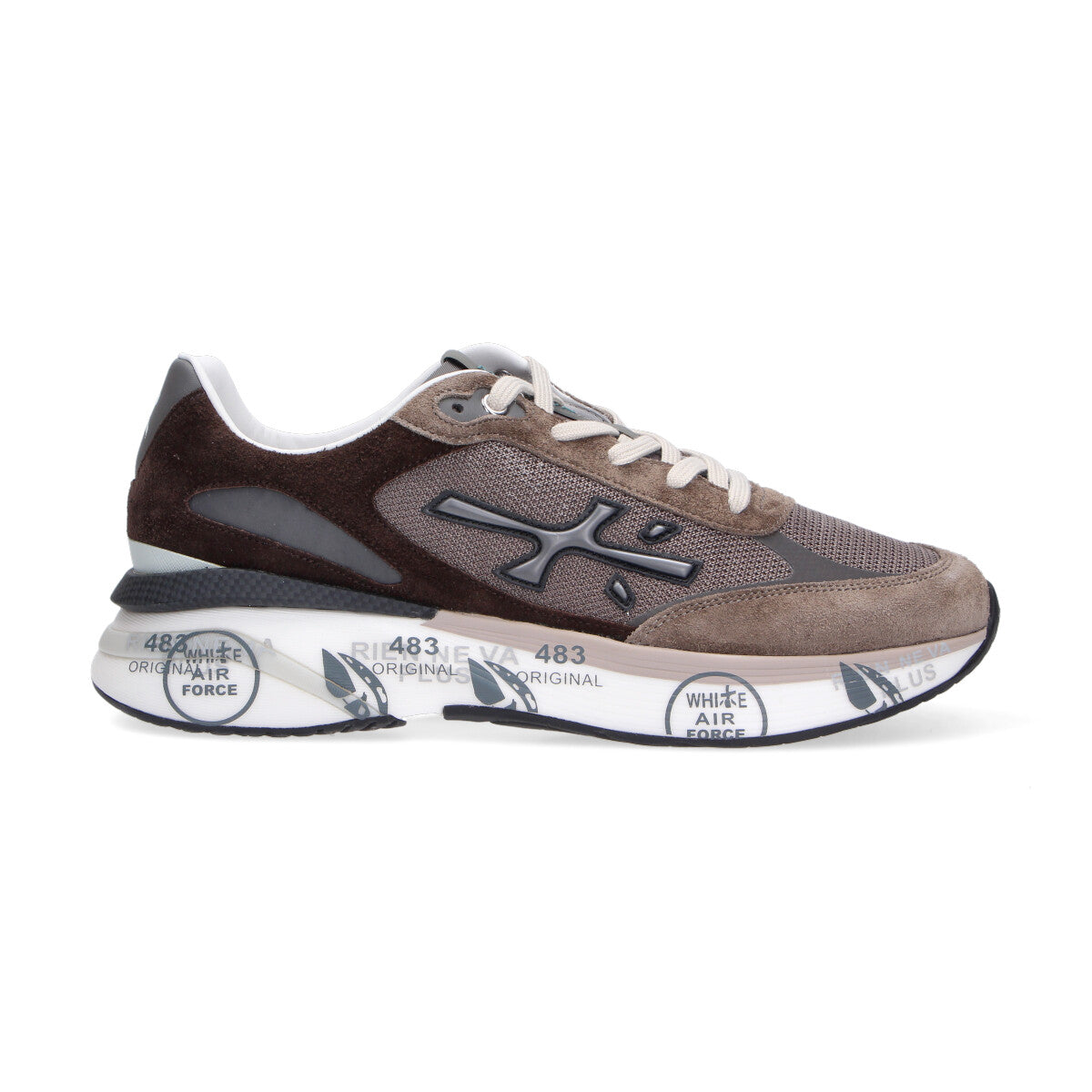 Premiata sneaker Moerund marrone tortora