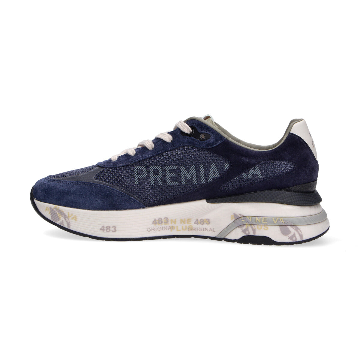 Premiata sneaker Moerun blu arancio