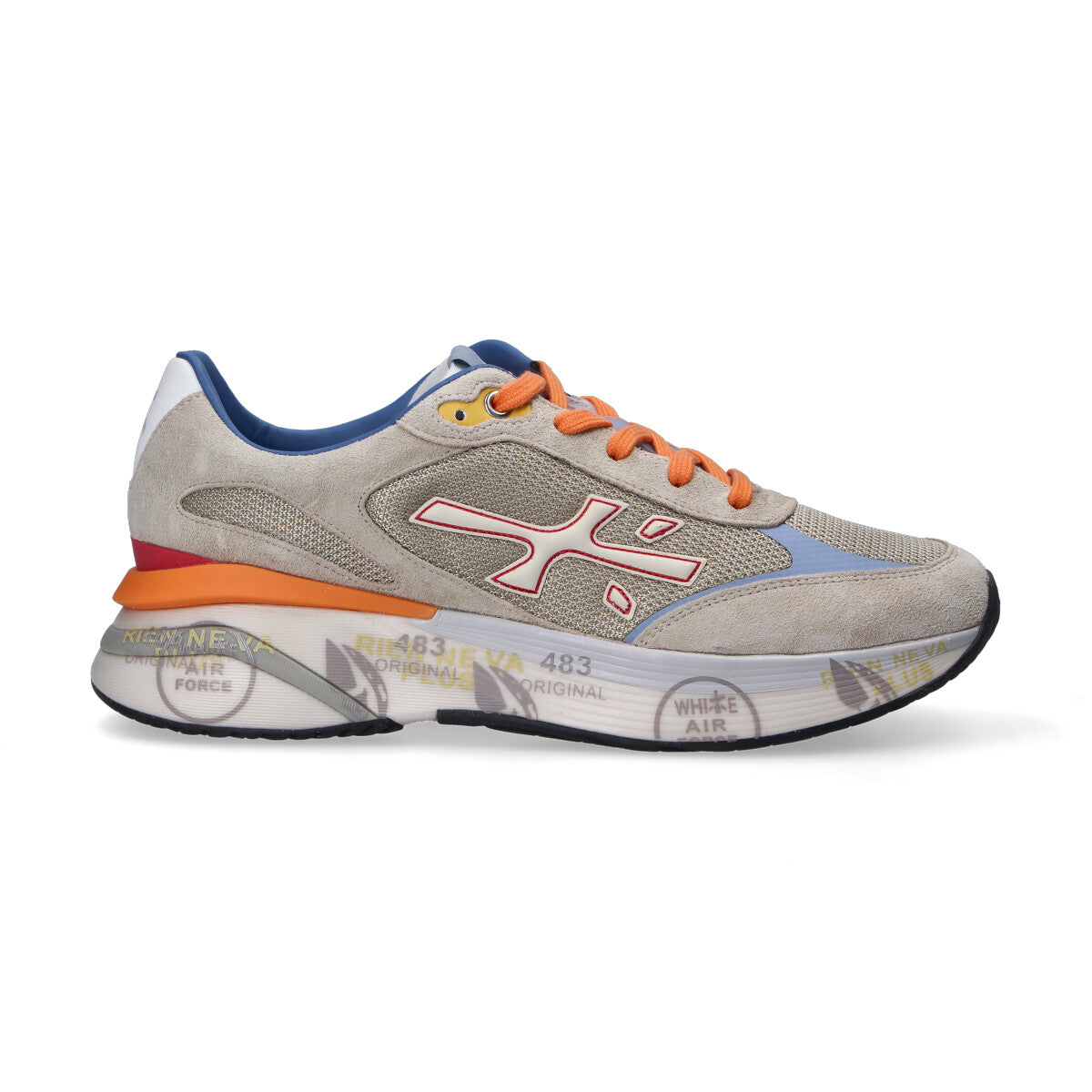 Premiata sneaker Moerun beige arancio