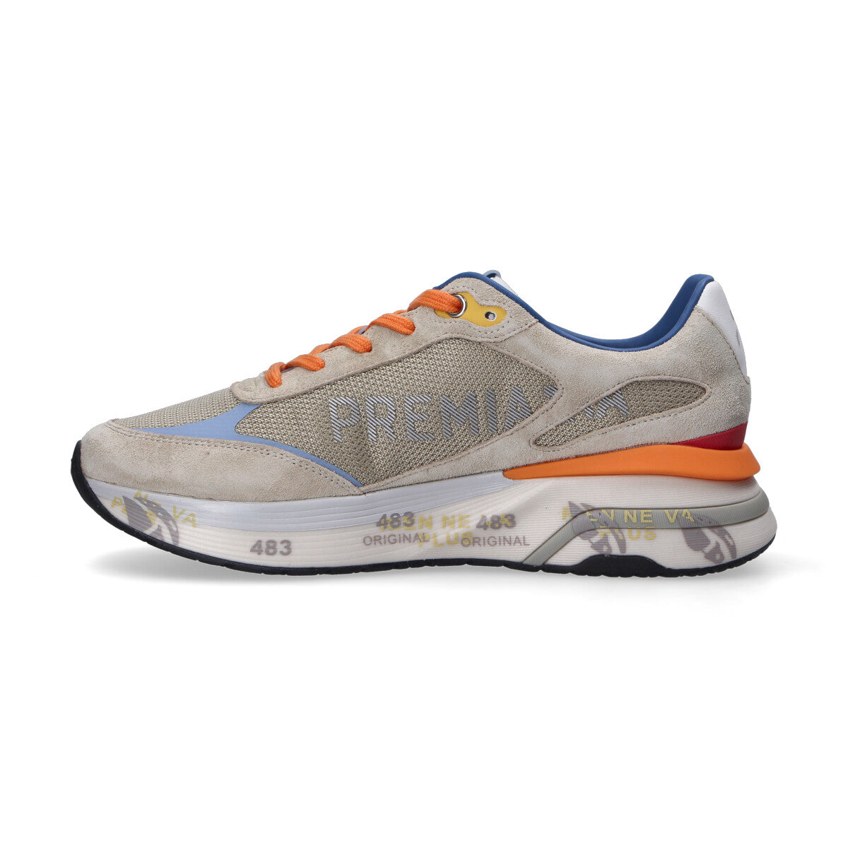 Premiata sneaker Moerun beige arancio