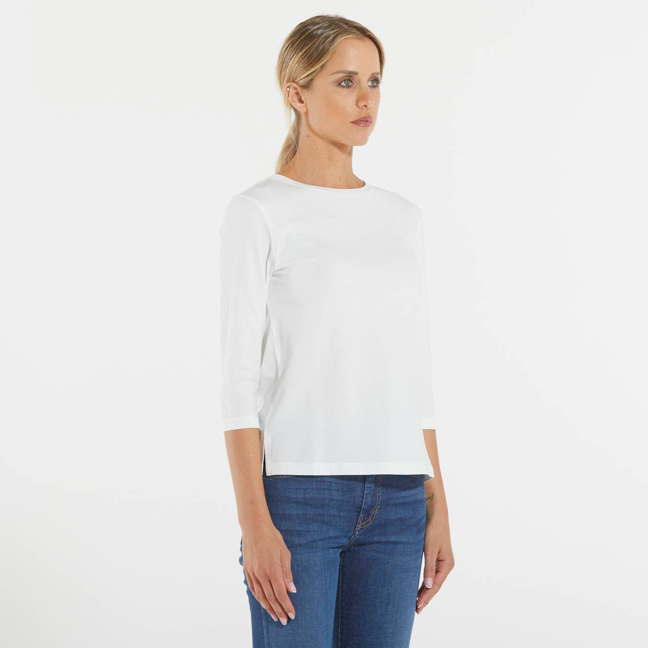 Max Mara t-shirt a barchetta in jersey