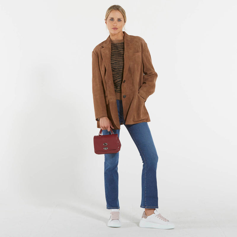 Max Mara giacca over in suede