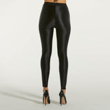 Elisabetta Franchi leggings in lycra lucida nero