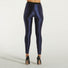 Elisabetta Franchi leggings in lycra lucida blu