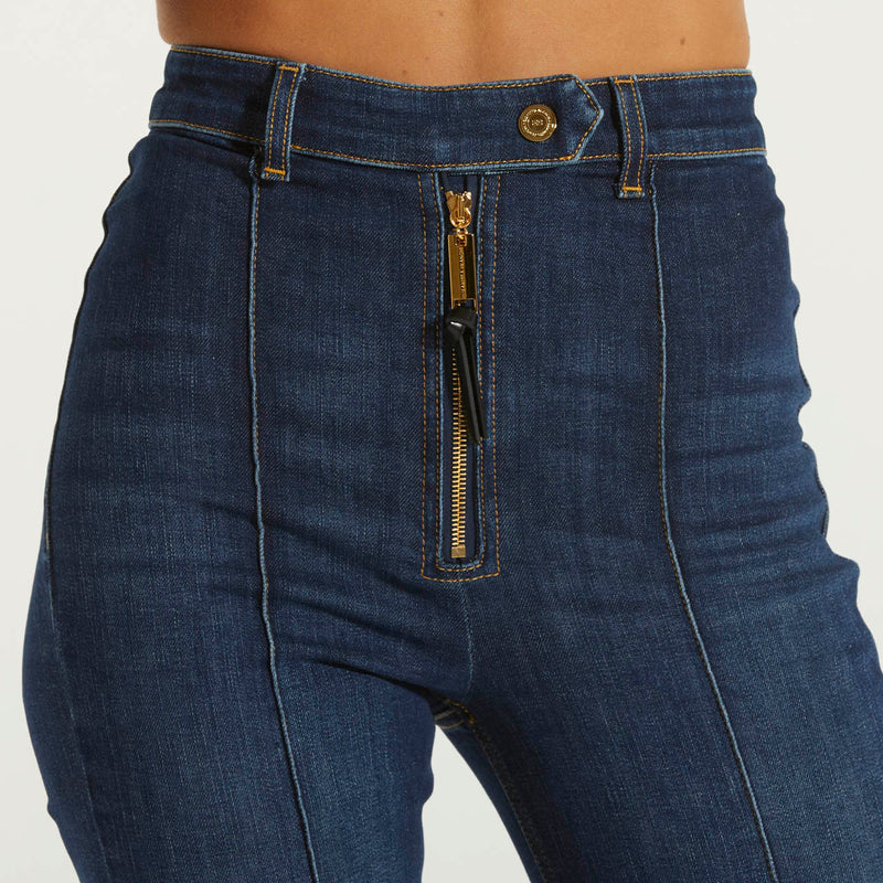 Elisabetta Franchi jeans a zampa in cotone stretch