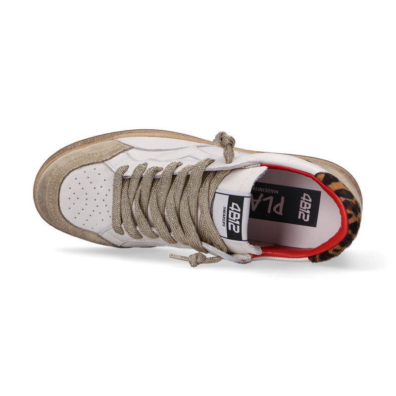 4B12 sneaker playnew bianco maculato