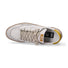 4B12 sneaker Playnew pelle bianca gialla