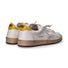 4B12 sneaker Playnew pelle bianca gialla