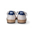 4B12 sneaker Playnew pelle bianca blu