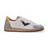 4B12 sneaker Playnew pelle bianco gialla