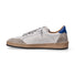 4B12 sneaker Playnew pelle bianca grigia blu